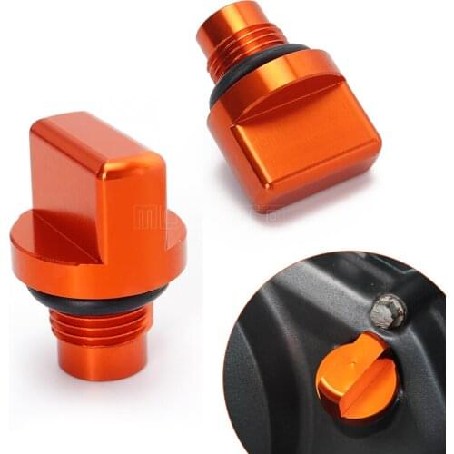 For KTM DUKE 125 200 390 duke390 duke125 duke200 Motorcycle Accessories CNC Orange Engine Magnetic Oil Drain Plug RC 125/200/390