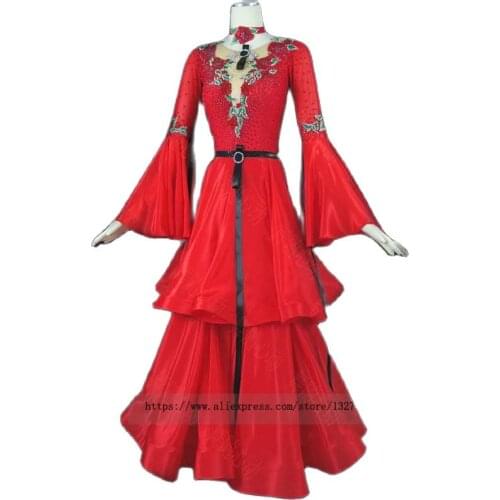 Ballroom dance competition dresses Sexy Sling dresses for ballroom dancing standard dance dresses