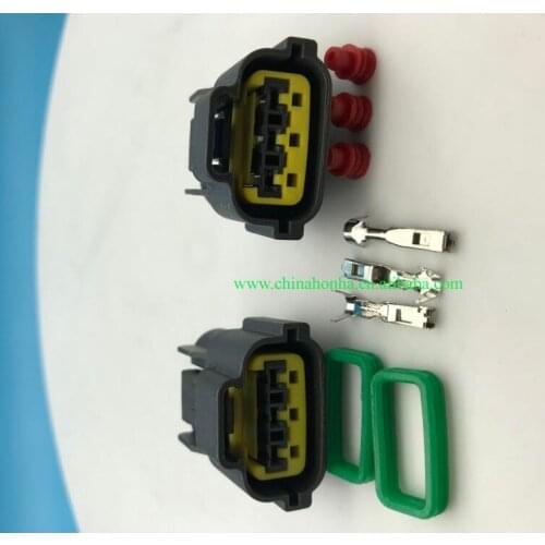 Free shipping 10 pcs 3pin Ignition Coil Connector Plug Harness clips Case sr20 rb20 rb25 rb26