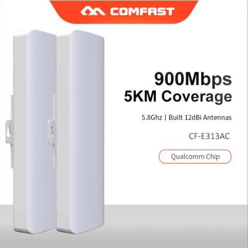 COMFAST CF-E313AC 5KM point to point Long Range Outdoor cpe Wireless AP Bridge 900Mbps 5.8G WIFI CPE WI-FI Antenna Nanostation