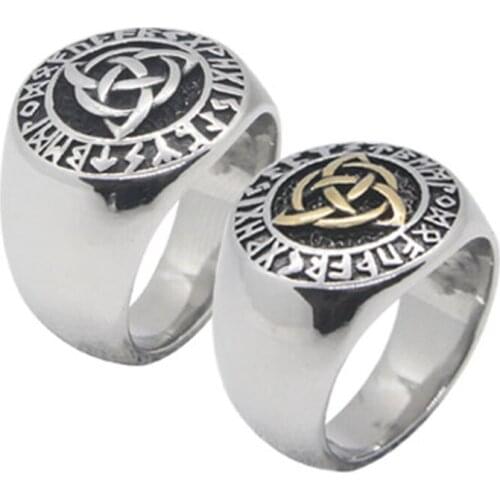 316L Stainless Steel Gothich Biker Ring Women Mens Fashion Party Silver Gold Biker Ring