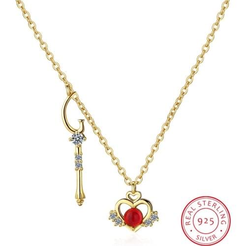 Cute Mini Heart Short Clavicle Chain 925 Sterling Silver Temperament Personality Fashion Female Necklace SNE056