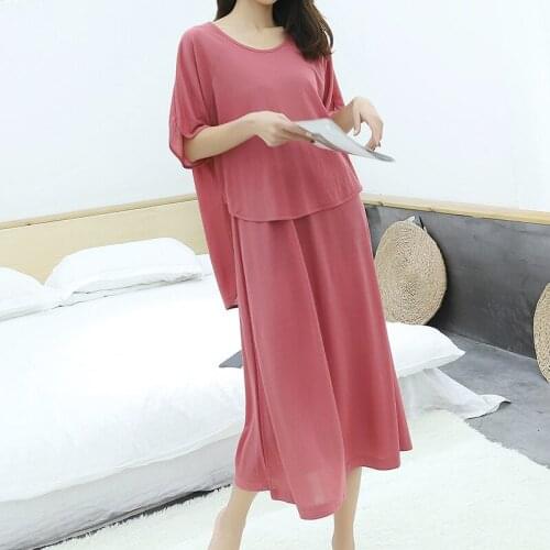 Modal Sexy Nightdress Strapless 2020 Spring New Cotton Dress Loose Plus Size Dress Home Service Lounge Intimate Lingerie Пижам