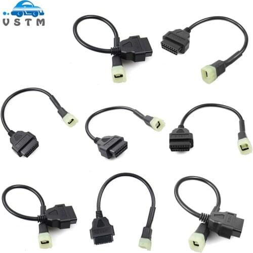 2021 Newest For Motorcycle Motobike OBD2 Connector For YAMAHA 3pin 4pin 6pin For HONDA Moto OBD Extension cable
