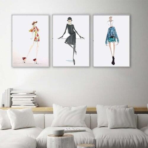 Portrait Unframed Modern Canvas Printings Anime Poster Set Minimalist Girl Bedroom Decoration Travel Decor The Flash