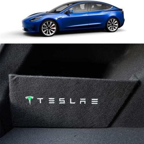 Ramecar Rear Trunk Side Divider Board for Tesla Model 3 2016-2021, Organizer Adhesive Clapboard Baffle Model Y Car Accessories