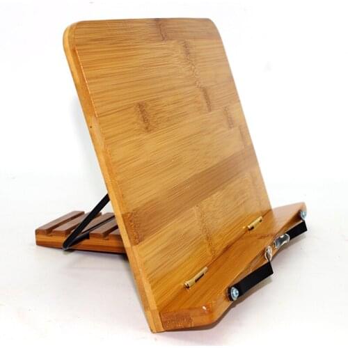 Adjustable Book Holder Tray and Page Paper Clips-Cookbook Reading Desk Portable Sturdy Lightweight Bookstand-Textbooks Bookstand