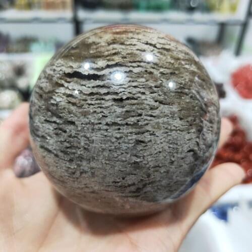 5-8cm Multi-Layer Ghost Phantom Natural Crystal Ball Precious Gemstone Garden Quartz Spheres Reiki Decorative Minerals Feng Shui