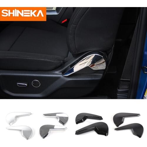 SHINEKA Car Styling Seat Adjusting Button Cover Seat Extension Switch Cover Trim for Ford F150 2015