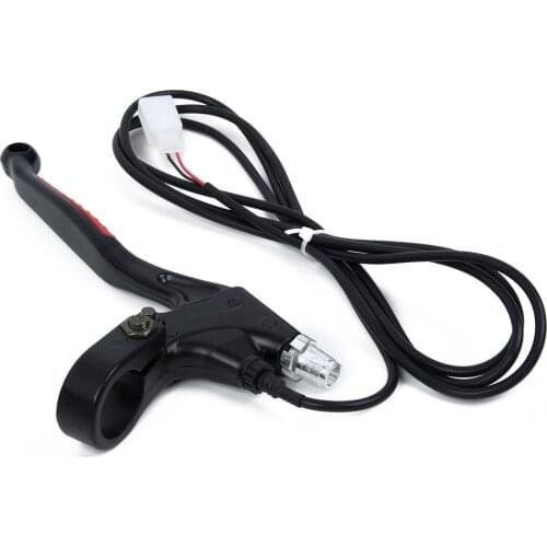 Universal DC12V Aluminum Right Hand Side Brake Lever Switch ON OFF For Electric Bike Brake Switch Lever E bike Scooter car part