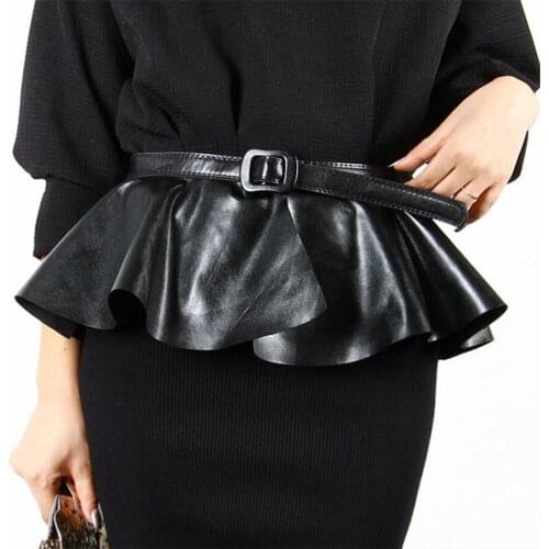 The new summer all-match crony black Cummerbund female fashion decoration waist knitted waistband Y219