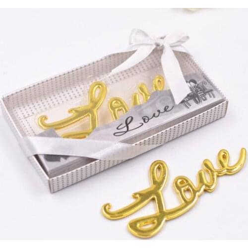 Gold Sliver Love design beer bottle openers wedding return gifts bridal shower favors free shipping SN691
