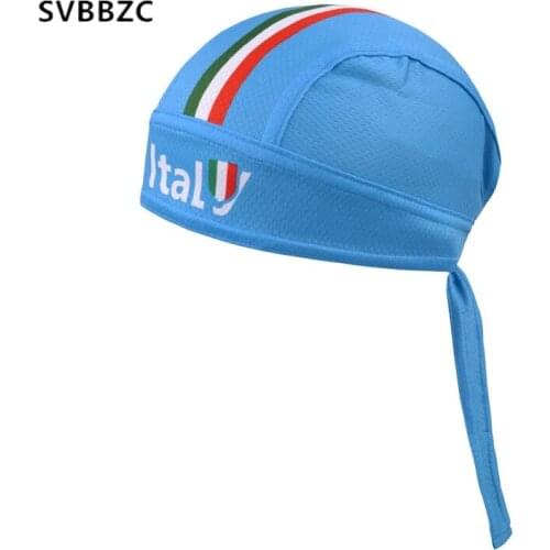 2018 Italy Pro Cycling Cap Bandana Anti-sweat UV Headwear Men Womens Hats Bicycle Cycling Cap Scarf