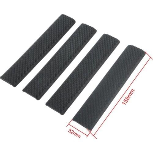 4pcs/pack Handguard Rail Covers Soft Rubber Hand Guard Protector Cover Tactical Guad Rail Panels Hunting Accessories