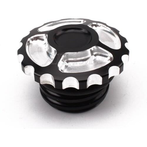 Motorcycle Aluminum Fuel Gas Tank Vented Decorative Oil Cap For Harley Touring Road King Softail Dyna Sportster XL 1200 883