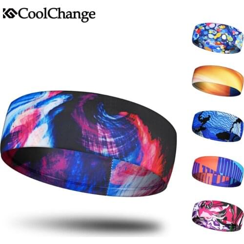 CoolChange Cycling Bandanas Outdoor Sports Fitness Running Yoga Riding Woman Man Summer Bicycle Headband MTB Bike Head Sweatband