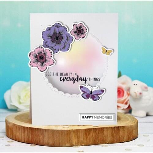 Flower Butterfly Seal Stamp + Cutting Dies Stencil Set DIY Scrapbooking Emboss R7RC