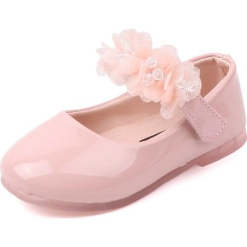 Baby Girls Walking Shoes Kid PU leather Flower Summer Princess Shoes Party Wedding Girl Dance Shoes mary janes little girl shoes