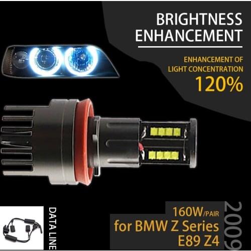 For Angel Eyes 120W H8 Super White 6000k Halo Ring LED Light for BMW 2009-up Z Series E89 Z4 Super Bright