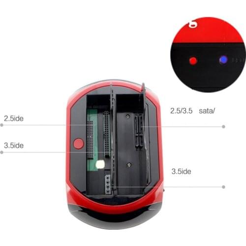 Dual 2.5"/3.5" IDE SATA HDD Hard Drive Disk Holder Base Dock Docking Station Z09 Drop ship