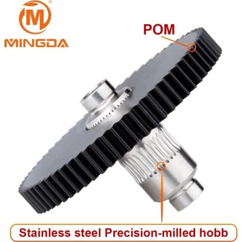 Titan Extruder Stainless steel Precision-milled hobb high quality Titan Extruder new metal gear Hobb EXtruder Gear