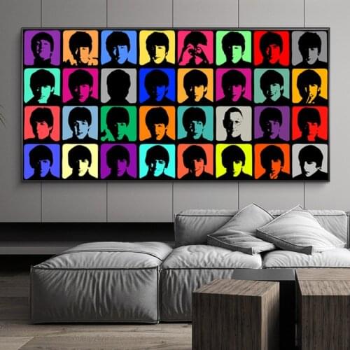Big Size Canvas Painting Andy Warhol Figure Poster Oil Painting on Prints Wall Pictures for Living Room Cuadros Home Decoration