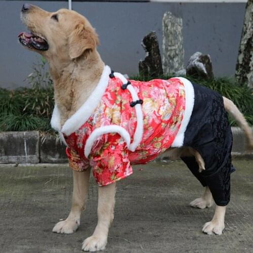 Big Dog Outfit Winter Large Dog Clothes Coat Jacket Vest Welsh Corgi Samoyed Husky Labrador Golden Retriever Clothing Dropship