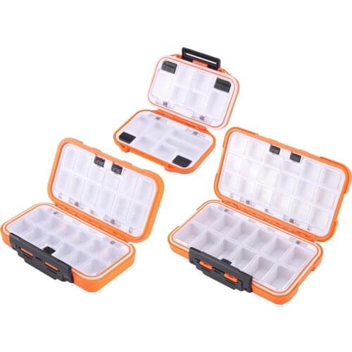 Fishing Tackle Box Lure Bait Box 12/24/30 Compartments 2 Layer Hook Storage Case