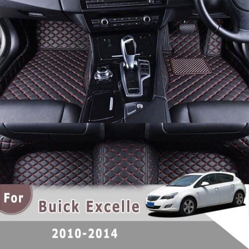 RHD Carpets For Buick Excelle 2014 2013 2012 2011 2010 Car Floor Mats Auto Interiors Covers Custom Dash Foot Pads Mat Decor