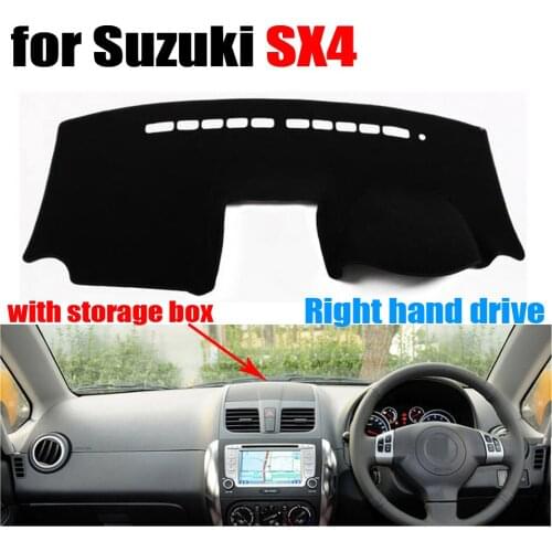 Car dashboard cover for Suzuki SX4 with storage box dashboard Right hand drive dashmat pad dash cover auto dashboard accessories