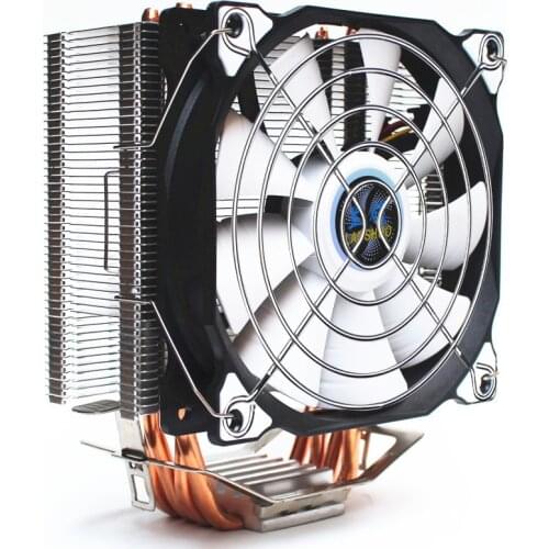 12CM CPU Cooler 4 Copper Heatpipe Cooling Fan Heatsink Radiator LGA1150 1151 1155 1156 775 1200 1366 AMD AM3 AM4 X79 X99 2011