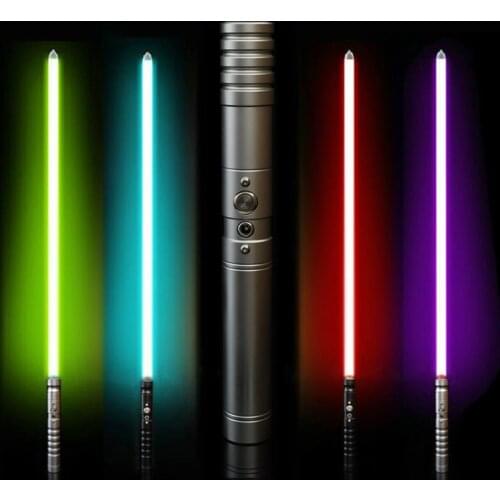 75cm RGB 7 Discolor Lightsaber Darth Maul Double Blade Laser Sword Pc High Intensity Duel Saber De Luz LED Glow Cosplay Toys