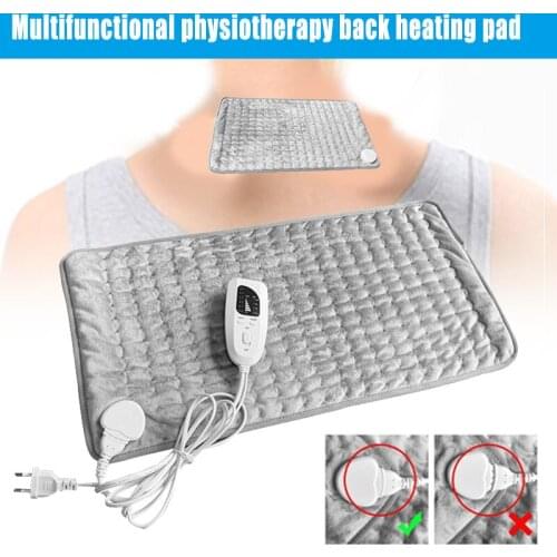 Hot Micro Plush Electric Heating Pad Waist Back Neck Massage Pain Relief Mat sy998