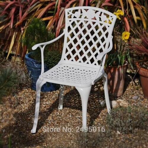 Cast aluminum chairs patio furniture garden furniture Outdoor furniture durable without cushions