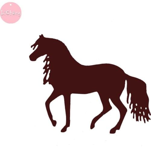 Running Horse Metal Cutting Dies Scrapbooking Photo Album Embossing Folder Craft Stencil Stamps and Slimline Card Dies New