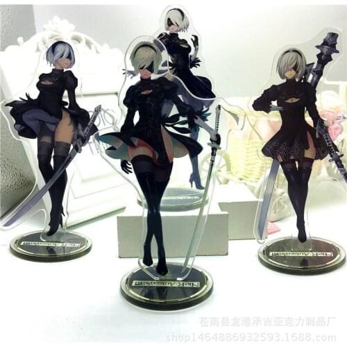 NieR Automata Acrylic Stand Model Toys Anime Figure Plate Holder Desk Decoration Doulb Side