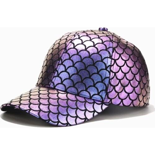 New women casual Hip hop dance hat Personality Autumn men adult cotton baseball caps Fish scale Trucker hats gorros LVYI088