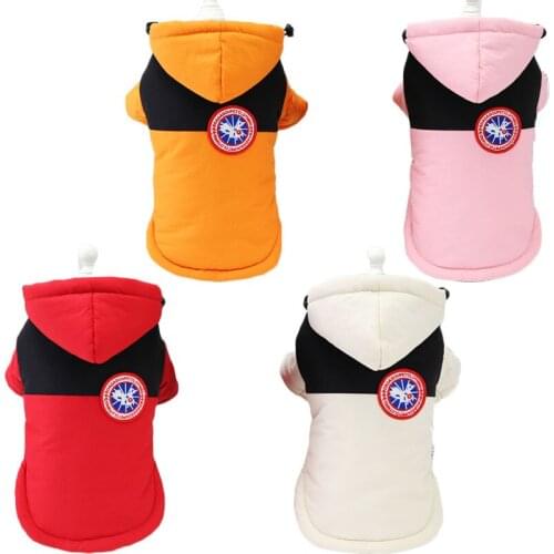 Pet Clothes Winter Dog Jacket Hooded Coat Warm Wadded Coat Jacket For Small Dogs Yorkie Terrier Pet Clothing Dog Outfit Costume