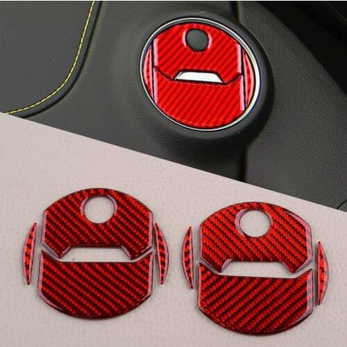 1 Set Carbon Fiber Red Car Air Conditioning Outlet Vent Trim Decoration Fit for Chevrolet Camaro 2010 2011 2012 2013 2014 2015