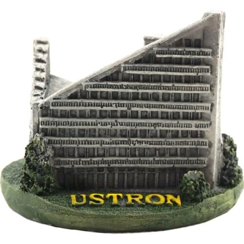 Handmade Painted Poland Building Resin Crafts Creative Home Decortion Tourism Souvenir Gift Collection