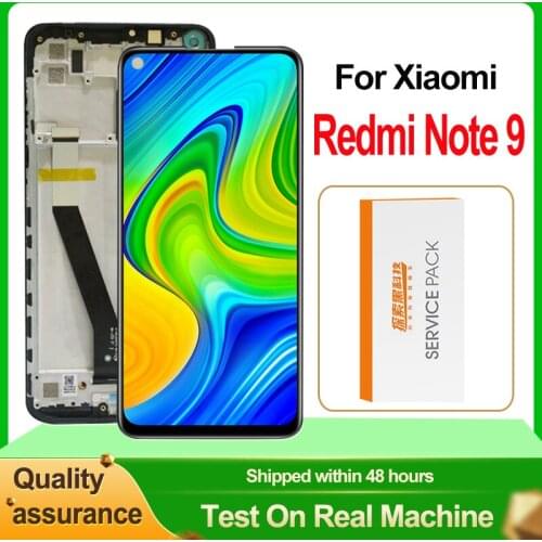 Tested 6.53'' LCD For Xiaomi Redmi Note 9 Display Touch Screen Digitizer Assembly For Redmi Note9 LCD Global Version