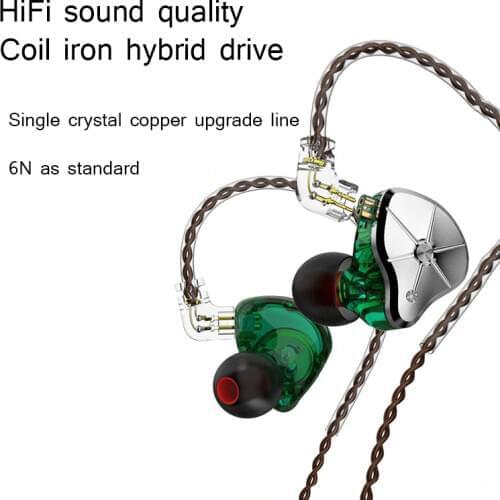 TRN STM 1B 1D Hybrid technology wired 3.5mm cable earphones Mobile Active Noice Cancelling headset with mic earbuds earphone