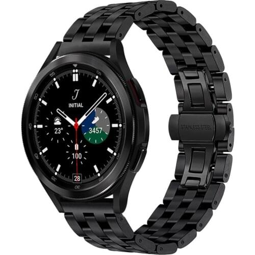 For Samsung Galaxy Watch4 Classic 46mm 42mm Band 20mm 22mm Stainless Steel Metal Bracelet for Galaxy Watch 4 44mm 40mm Strap