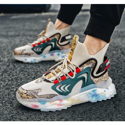 Mesh Men Shoes Breathable White Mens Sneakers Trendy Lace-Up Lightweight Black Walking Big Size Man Tenis Shoe Zapatillas Hombre