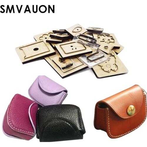 SMVAUON Wood Die Cutting DIY Fashion Leather Small Bag Cutting Die Punching Tool Steel Card Bag Suitable For Die Cutting Machine