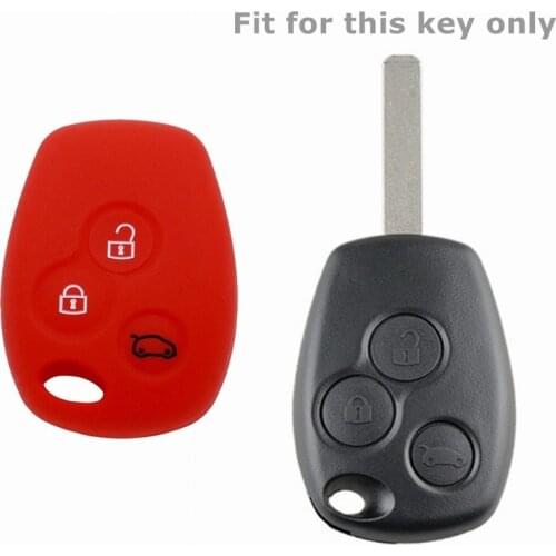 Silicone Car Key Cover Case Protective Shell Skin Holder for Renault Kadjar Alaskan Sandero Captur Kangoo ARKANA Twingo Duster