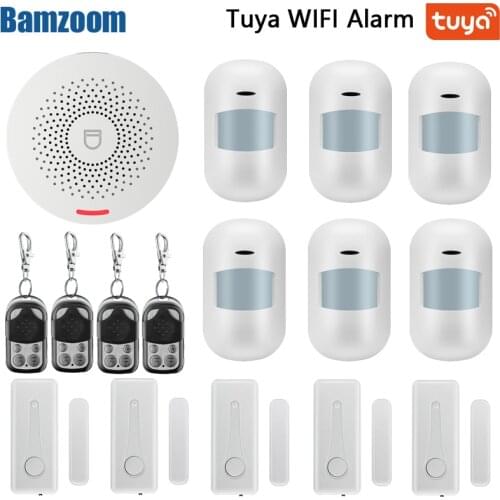 Tuya WIFI Home System IR Infrared Motion Sensor Alarm Security Detector Alarm Monitor Wireless Alarm system+remote controllers