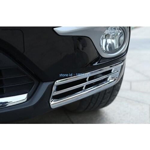 Car Styling Fog Lamp Light Cover The Front Bumper Stick Styling ABS Chrome Cover Trim 2pcs For Toyota Highlander 2012 2013 2014