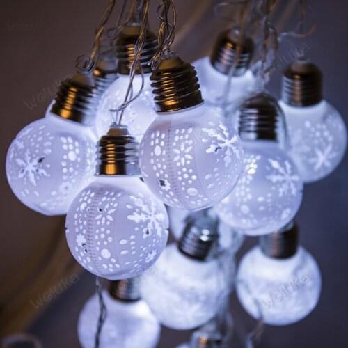 Led ball snowflake Bulb lantern string lamp simulation big light bulb bedroom dormitory layout lamp Festival Decoration CD50 W02