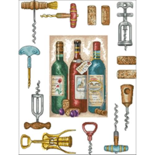 Red wine patterns Counted Cross Stitch 11CT 14CT 18CT DIY Chinese Cross Stitch Kits Embroidery Needlework Sets